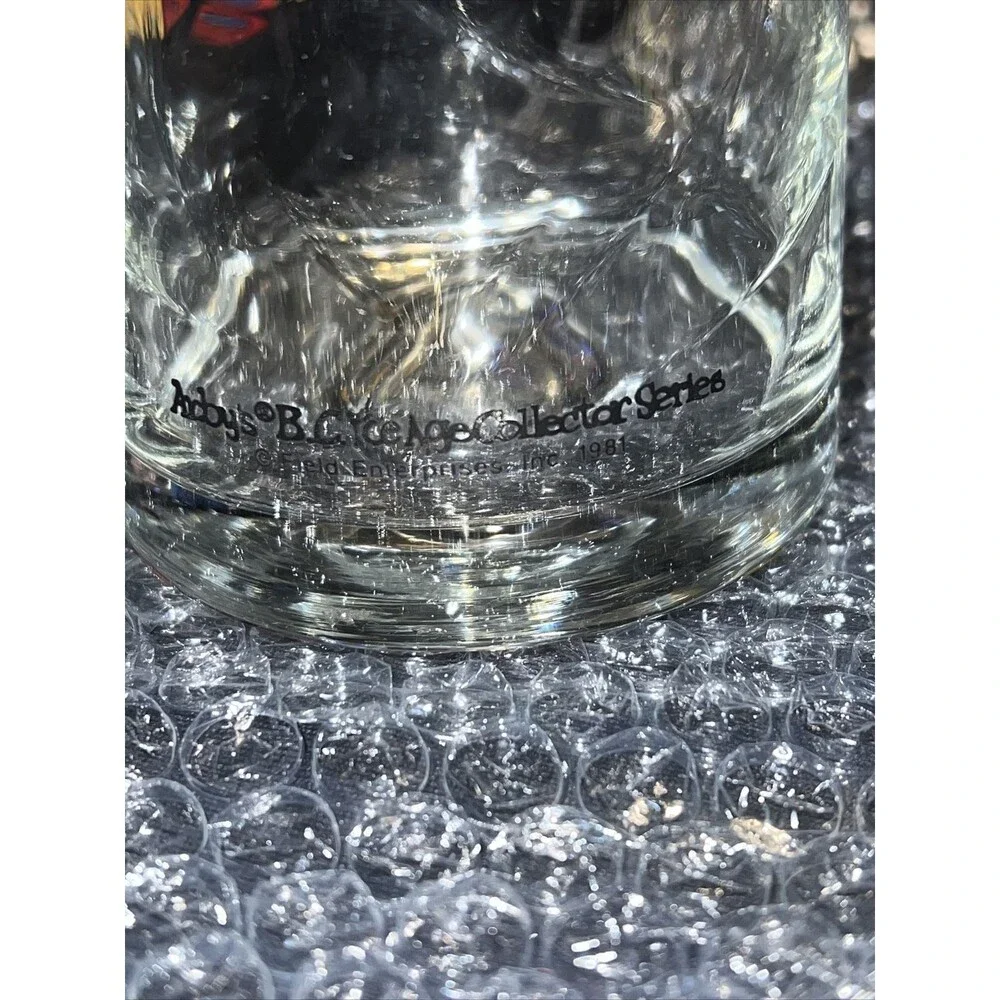 1981 Arby's B.C. Ice Age Collector's Series 2 Glasses New VINTAGE